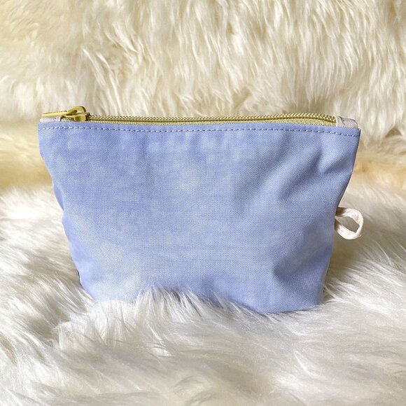 NWOT Baggu Go Pouch Small - Chocolate Plum & Lavender Grey (Pastel Colorblock) - Picture 2 of 7